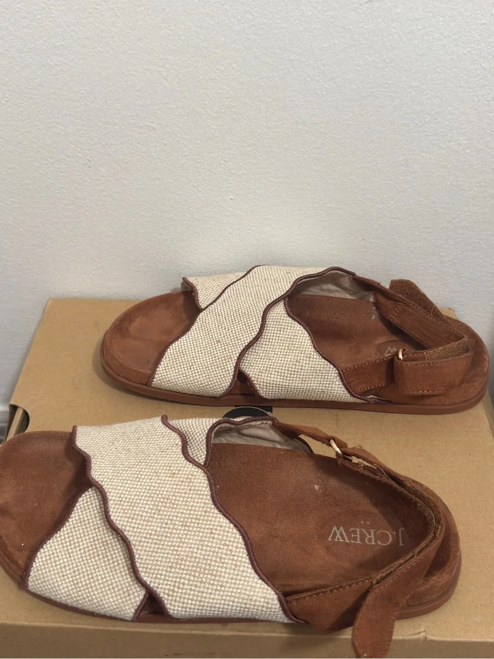 J. Crew neutral suede